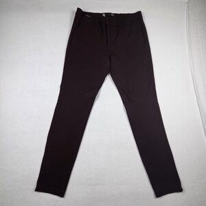 Kut‎ From The Kloth Mia Skinny Ankle Pants Sz 12 Maroon Stretch Comfort